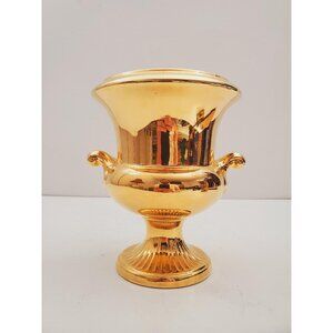 Wonderful Vintage Royal Winton Grimwades Gilt Urn Vase/Planter. Mid Century Gold